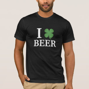 I Liebe Kleeblatt Beer St Patricks Day T-Shirt