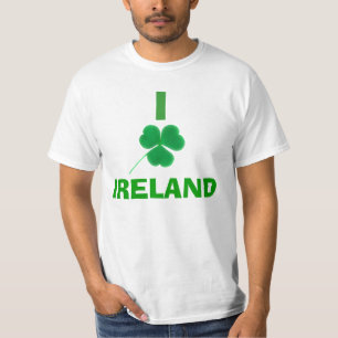 I Liebe-Kleeblatt-Irland-T-Shirt T-Shirt