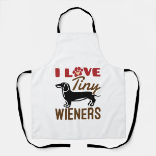 I Liebe Kleine Dackeln Miniatur Dackel Dackel Schürze