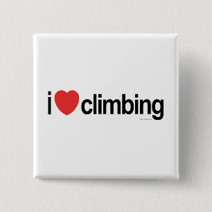 I Liebe Klettern Button