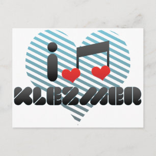 I Liebe Klezmer Postkarte