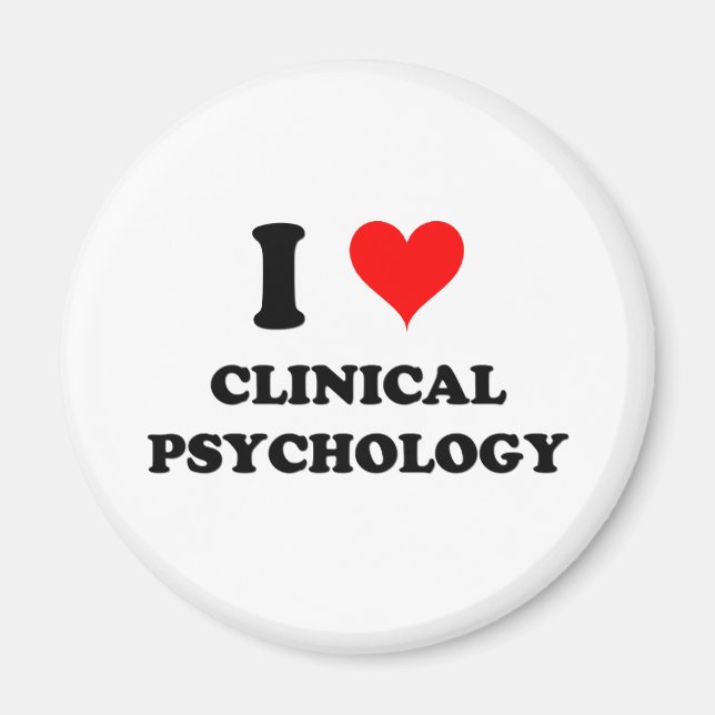 I Liebe Klinische Psychologie Magnet (Vorne)