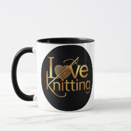 I Liebe Knittern Garnknitter Geschenk Kaffee Tasse