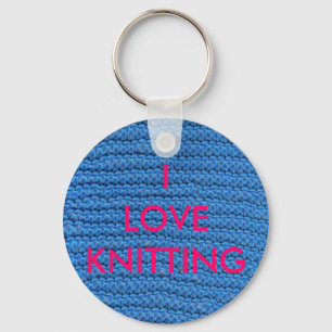 I LIEBE KNITTING SCHLÜSSELANHÄNGER