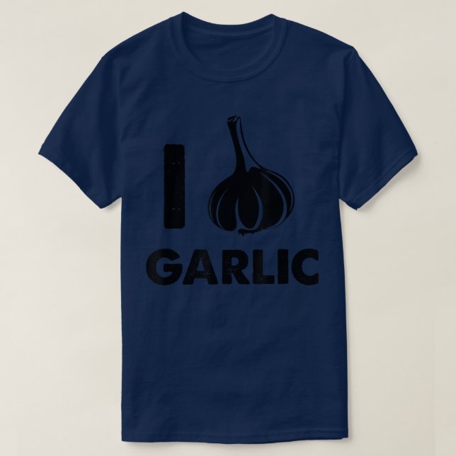 I Liebe Knoblauch T-Shirt (Design vorne)