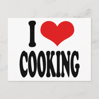 I Liebe Kochen Postkarte