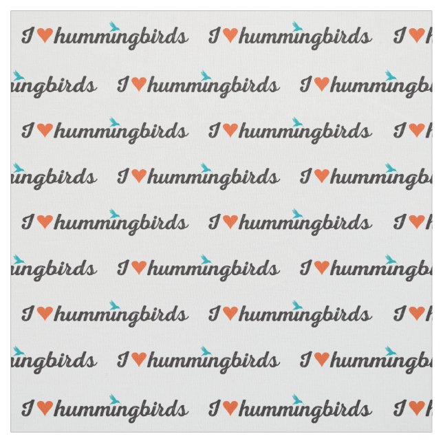 I Liebe-Kolibris Stoff (Muster)