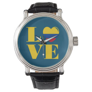 I Liebe Kolumbien Armbanduhr