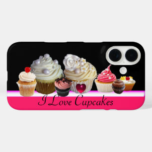 I LIEBE KÖNNEN KUPCAKES Pink, Fuchsia White iPhone 16 Hülle