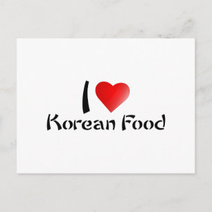 I LIEBE KOREAN FOOD POSTKARTE