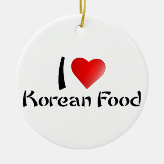 I LIEBE-KOREANER-NAHRUNG KERAMIKORNAMENT