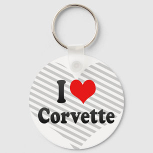 I Liebe Korvette Schlüsselanhänger