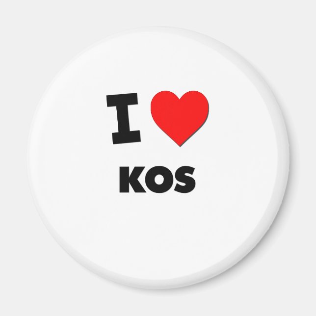 I Liebe Kos Magnet (Vorne)