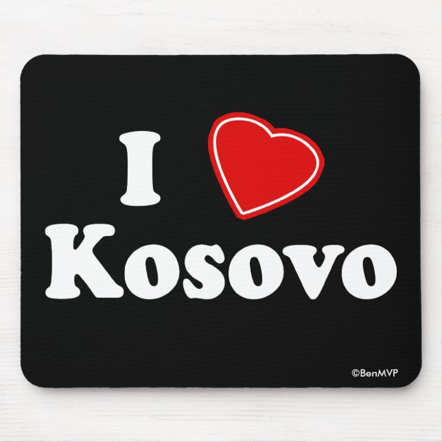 I Liebe Kosovo Mousepad (Vorne)