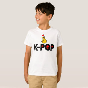 ♥I Liebe KPop Koreanisch-Ähnlicher entzückender T-Shirt
