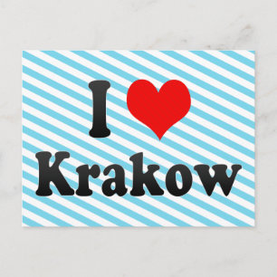 I Liebe Krakau, Polen Postkarte