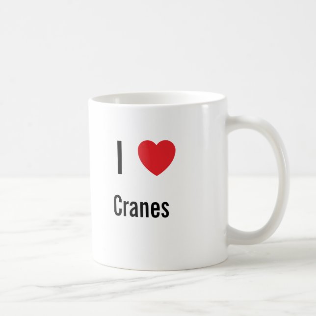 I Liebe Krane Kaffeetasse (Rechts)