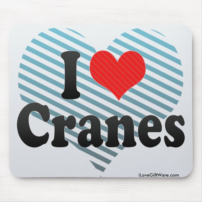 I Liebe-Kräne Mousepad (Vorne)