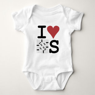 I Liebe-Kreuzworträtsel Kleidung und Zusätze Baby Strampler