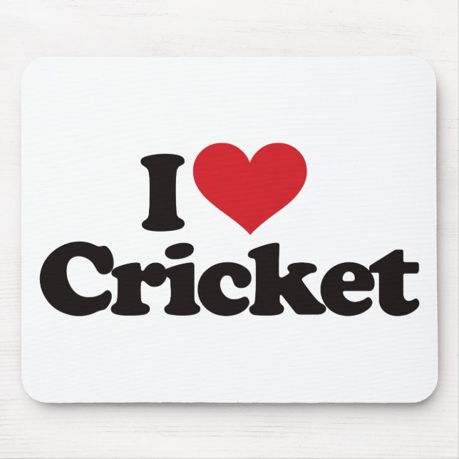 I Liebe-Kricket Mousepad (Vorne)