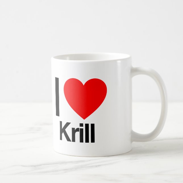 i Liebe krill Kaffeetasse (Rechts)