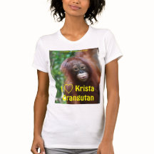 I Liebe Krista Orangutan Falknerei Shirt