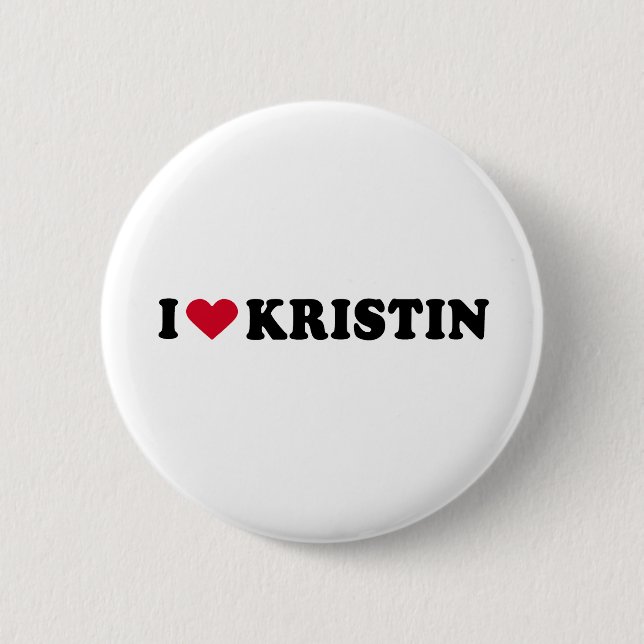I LIEBE KRISTIN BUTTON (Vorderseite)