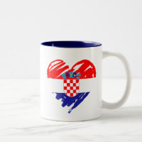 I Liebe Kroatien - Herz der kroatischen Flagge