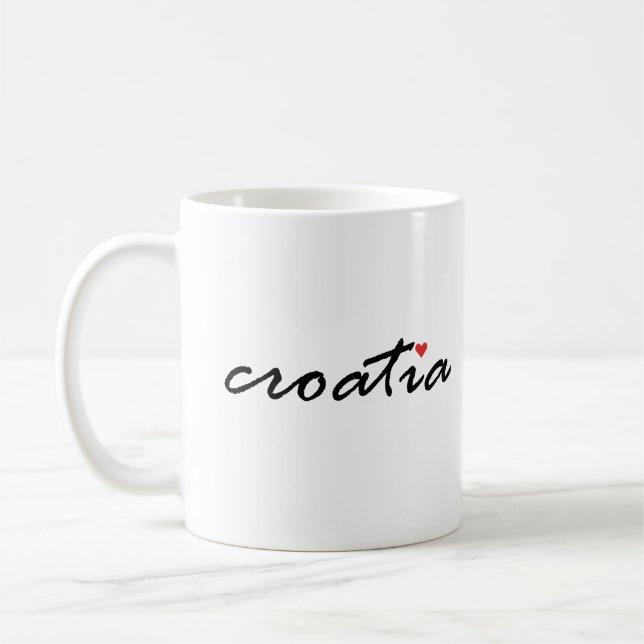 I Liebe Kroatien Kaffeetasse (Links)