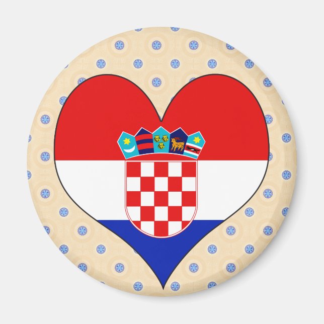 I Liebe Kroatien Magnet (Vorne)