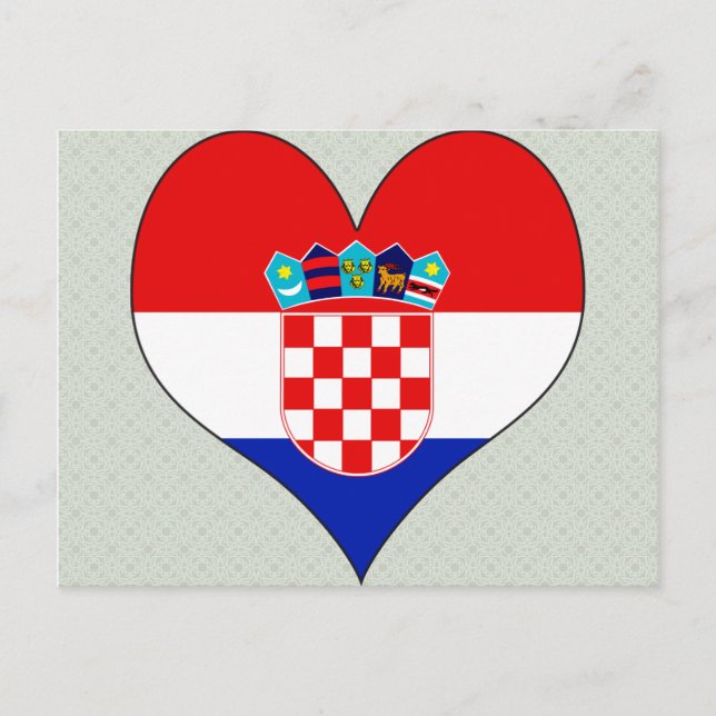 I Liebe Kroatien Postkarte (Vorderseite)