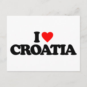 I LIEBE KROATIEN POSTKARTE