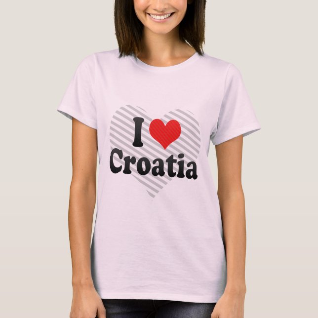 I Liebe Kroatien T-Shirt (Vorderseite)