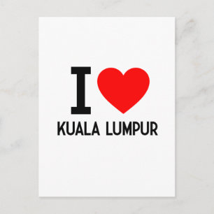I Liebe Kuala Lumpur Postkarte