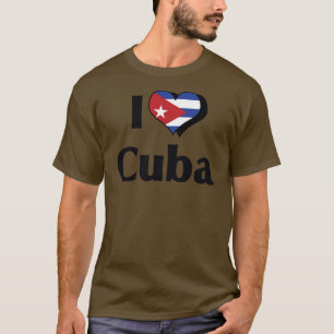 I Liebe Kuba-Flagge T-Shirt