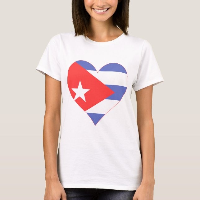 I Liebe-Kuba-Herz T-Shirt (Vorderseite)
