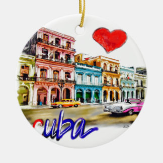 I Liebe Kuba Keramikornament