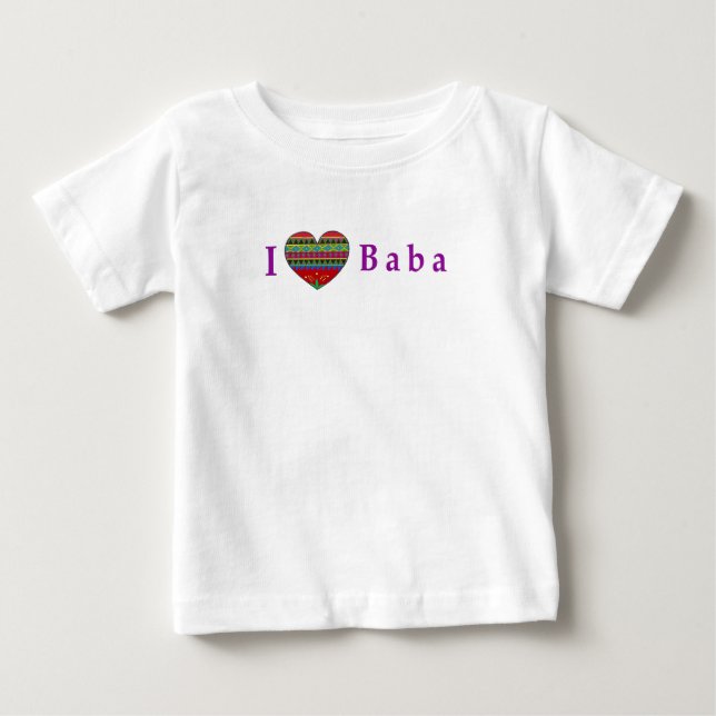 I Liebe-Kuchen Baby T-shirt (Vorderseite)