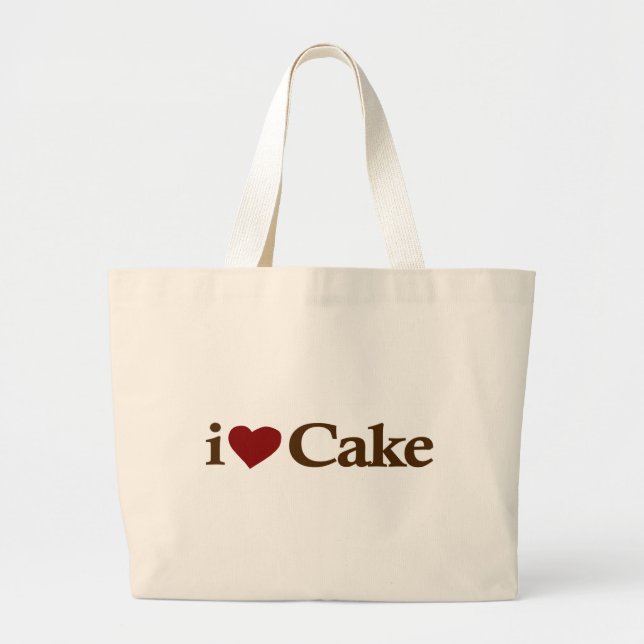 I Liebe-Kuchen Jumbo Stoffbeutel (Vorne)