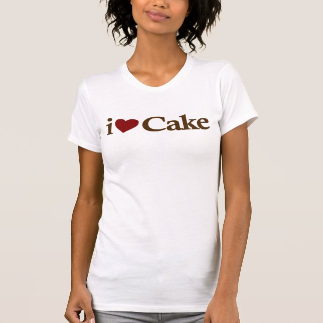 I Liebe-Kuchen T-Shirt (Vorderseite)