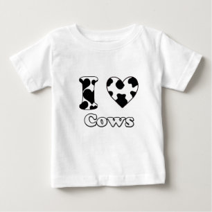 I Liebe Kühe Baby T-shirt