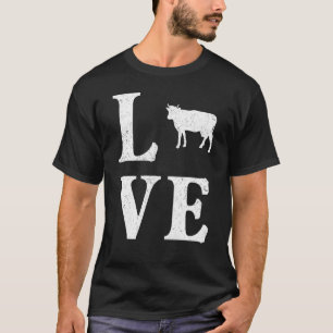 I Liebe Kühe Milchkühe Bauer Farm T-Shirt