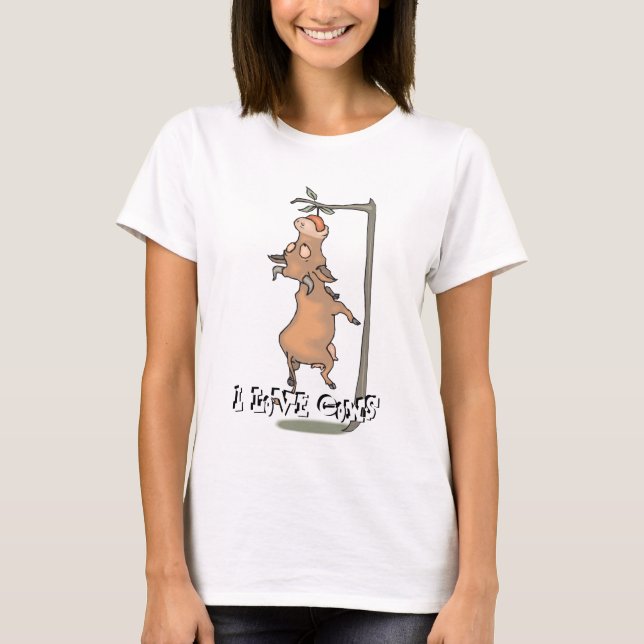 I Liebe Kühe T - Shirt (Vorderseite)