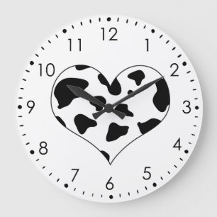 I Liebe Kühe Wall Clock Große Wanduhr