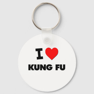 I Liebe Kung Fu Schlüsselanhänger