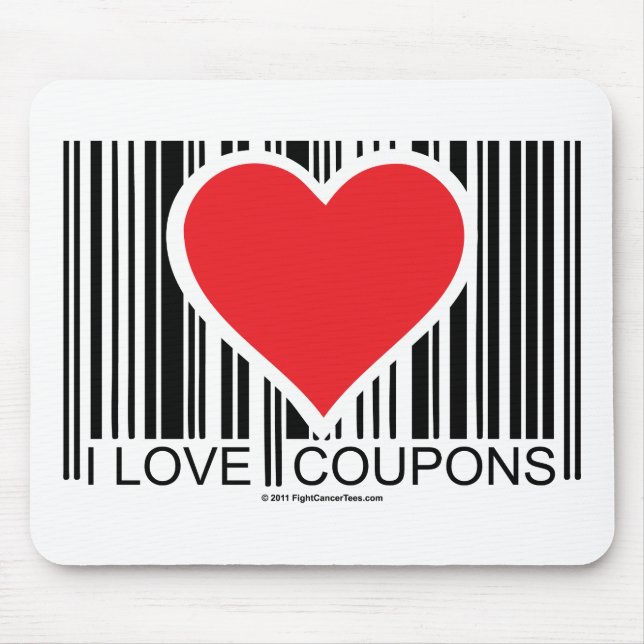 I Liebe-Kupons Mousepad (Vorne)
