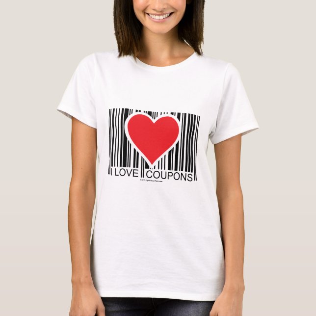 I Liebe-Kupons T-Shirt (Vorderseite)