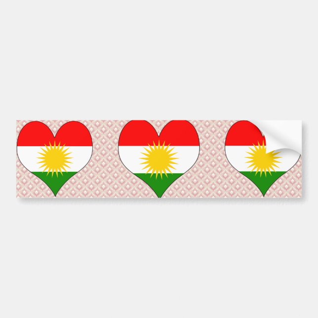 I Liebe-Kurdistan Autoaufkleber (Vorne)
