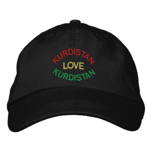 I LIEBE KURDISTAN HAT BESTICKTE BASEBALLKAPPE