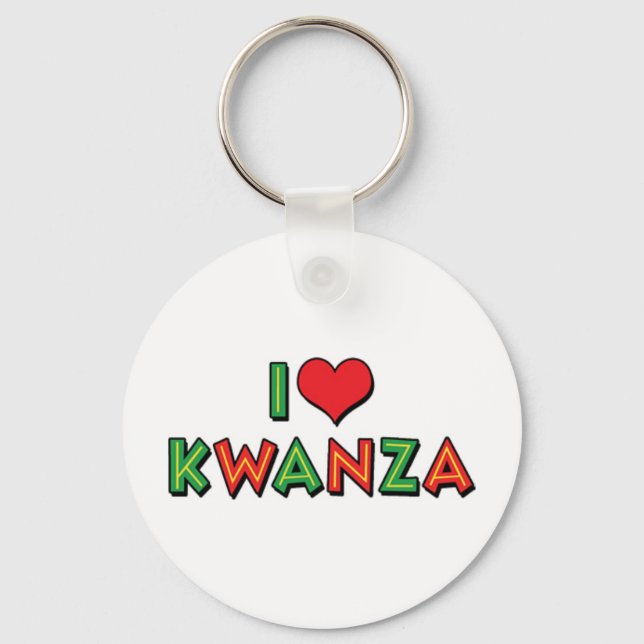 I Liebe Kwanza Schlüsselanhänger (Vorderseite)